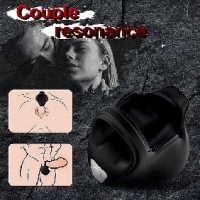 Cock Ring w/ all Holder Vibrating 9 Speeds Rechargeable Silicone BLACK, cockring